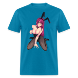 Perfect Pretty Playgirl Anime shirt Bunny Sexy Girl Ahegao Hentai Ecchi T-Shirt - turquoise