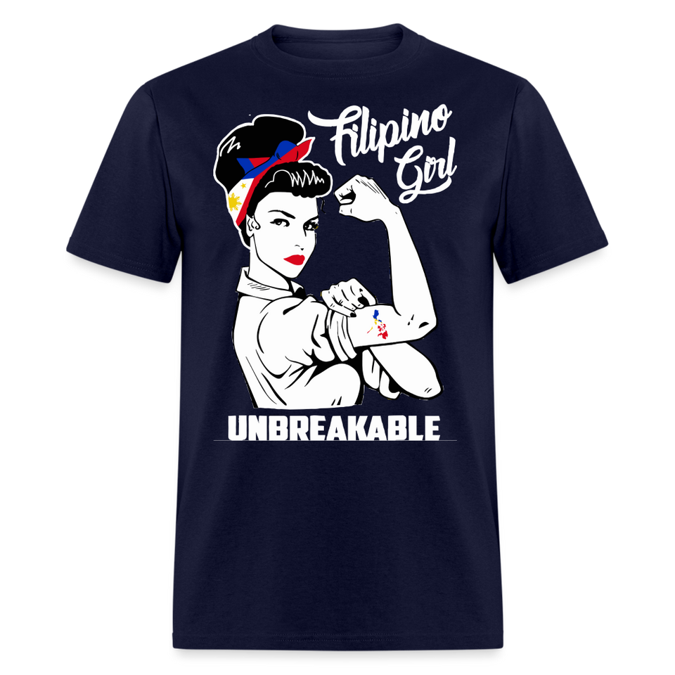 Filipina women power shirt T-Shirt Philippines Flag size S-6XL - navy