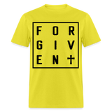 Forgiven shirt Catholic Religious Cross Jesus Faith T-Shirt size S-6XL - yellow