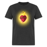 The Sacred Heart of Jesus Christ Shirt Religious Catholic T-shirt Size S-6XL - heather black