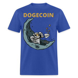 Dogecoin To the Moon Miner shirt Doge Mining HODL Crypto T-Shirt Size S-6XL - royal blue