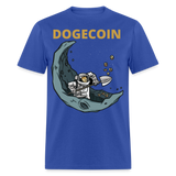 Dogecoin To the Moon Miner shirt Doge Mining HODL Crypto T-Shirt Size S-6XL - royal blue