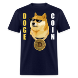 Dogecoin T Shirt Tee Wallstreetbets Doge Coin Crypto Bitcoin T-Shirt Size S-6XL - navy