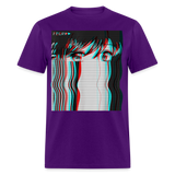 Vaporwave Aesthetic Sad Anime Girl Retro Eboy Egirl Harajuku T-Shirt - purple