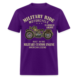 Military Bikers shirt Motorbike Motorcycling US Army USA T-Shirt size S-6XL - purple