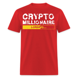 Crypto Millionaire Loading Shirt Funny BTC ETH XRP SafeMoon T-Shirt Size S-6XL - red