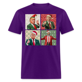 Christmas Trump shirt I'll be home for Christmas 45 47 2024 T-shirt size S-6XL - purple