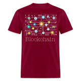 Bitcoin Blockchain shirt BTC ETH LTC XMR Altcoin Hodlers Crypto T-Shirt S-6XL - burgundy