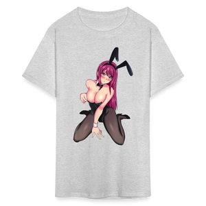Perfect Pretty Playgirl Anime shirt Bunny Sexy Girl Ahegao Hentai Ecchi T-Shirt - heather gray