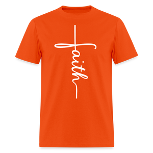Stand in Faith Shirt - Cross Tee of Peace & Justice T-Shirt | Size S-6XL - orange