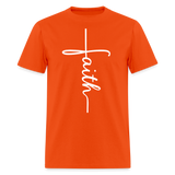 Stand in Faith Shirt - Cross Tee of Peace & Justice T-Shirt | Size S-6XL - orange