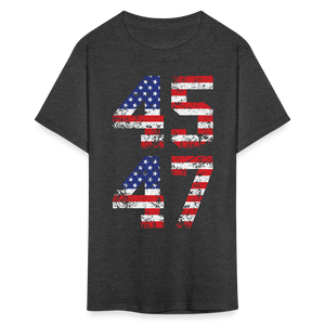 President Donald Trump 45 47 2024 shirt Vintage USA Flag Pro Trump Tee Gifts - heather black
