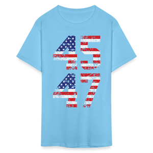 President Donald Trump 45 47 2024 shirt Vintage USA Flag Pro Trump Tee Gifts - aquatic blue