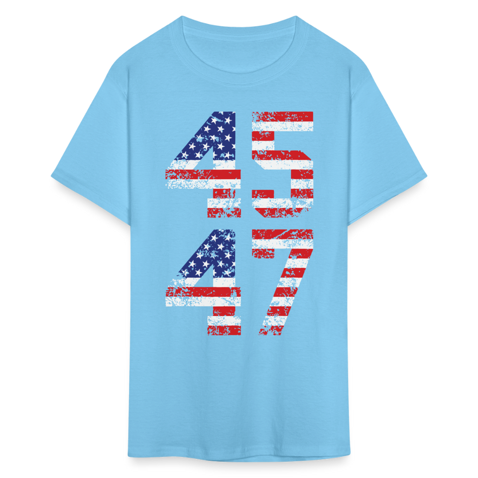 President Donald Trump 45 47 2024 shirt Vintage USA Flag Pro Trump Tee Gifts - aquatic blue