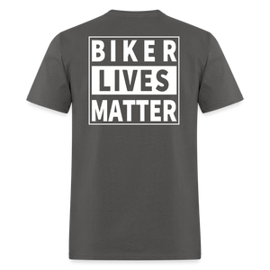 Biker Lives Matter Shirt Motorcycle Biker Rider t shirt S-6XL [Back Print Only] - charcoal