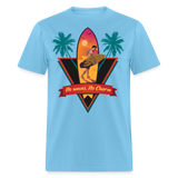 No Waves No Charm shirt Ocean Beach Surfing Lover Sunset T-Shirt Size S-6XL - aquatic blue