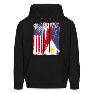 Pinoy USA shirt I Love Filipino American Flag Proud Gift Unisex Hoodie - black