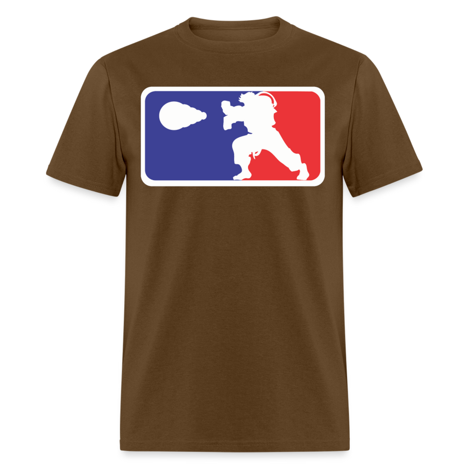 Classic Arcade shirt Video Game Retro Gamer Kung Fu Fighter Martial Arts T-Shirt - brown