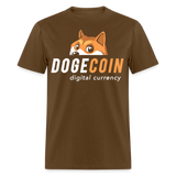 Dogecoin T Shirt Tee Wallstreetbets Doge Coin Crypto Bitcoin T-Shirt Size S-6XL - brown