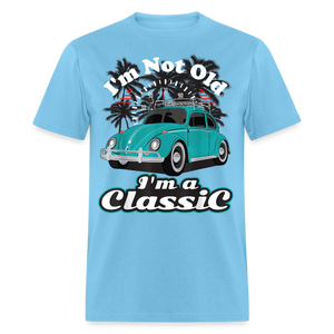 I'm Not Old I'm A Classic T Shirt Tee Classic Car Lover Vintage Car Gift T-shirt - aquatic blue