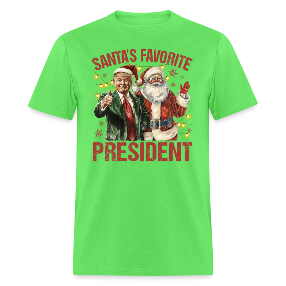 Santa's Favorite President shirt President Trump Christmas T-shirt size S-6XL - kiwi