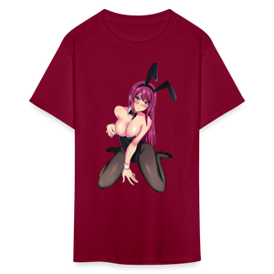 Perfect Pretty Playgirl Anime shirt Bunny Sexy Girl Ahegao Hentai Ecchi T-Shirt - burgundy
