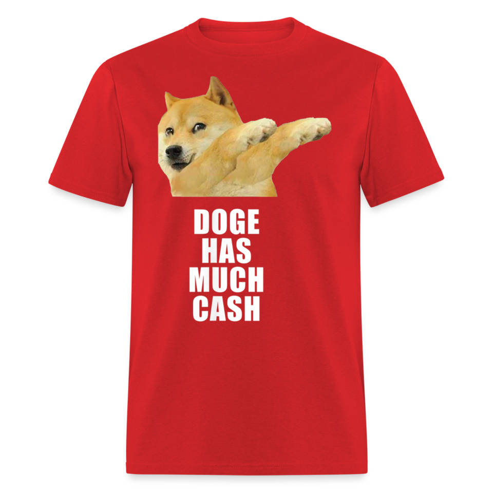 Dogecoin T Shirt Tee Wallstreetbets Doge Coin Crypto Bitcoin T-Shirt Size S-6XL - red