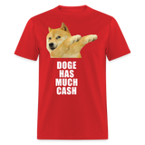 Dogecoin T Shirt Tee Wallstreetbets Doge Coin Crypto Bitcoin T-Shirt Size S-6XL - red