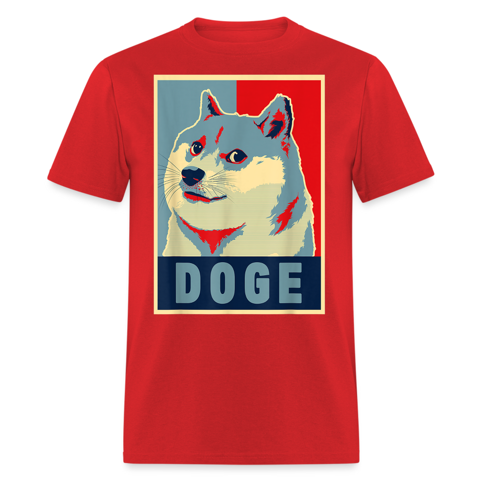 Dogecoin T Shirt Tee Wallstreetbets Doge Coin Crypto Bitcoin T-Shirt Size S-6XL - red