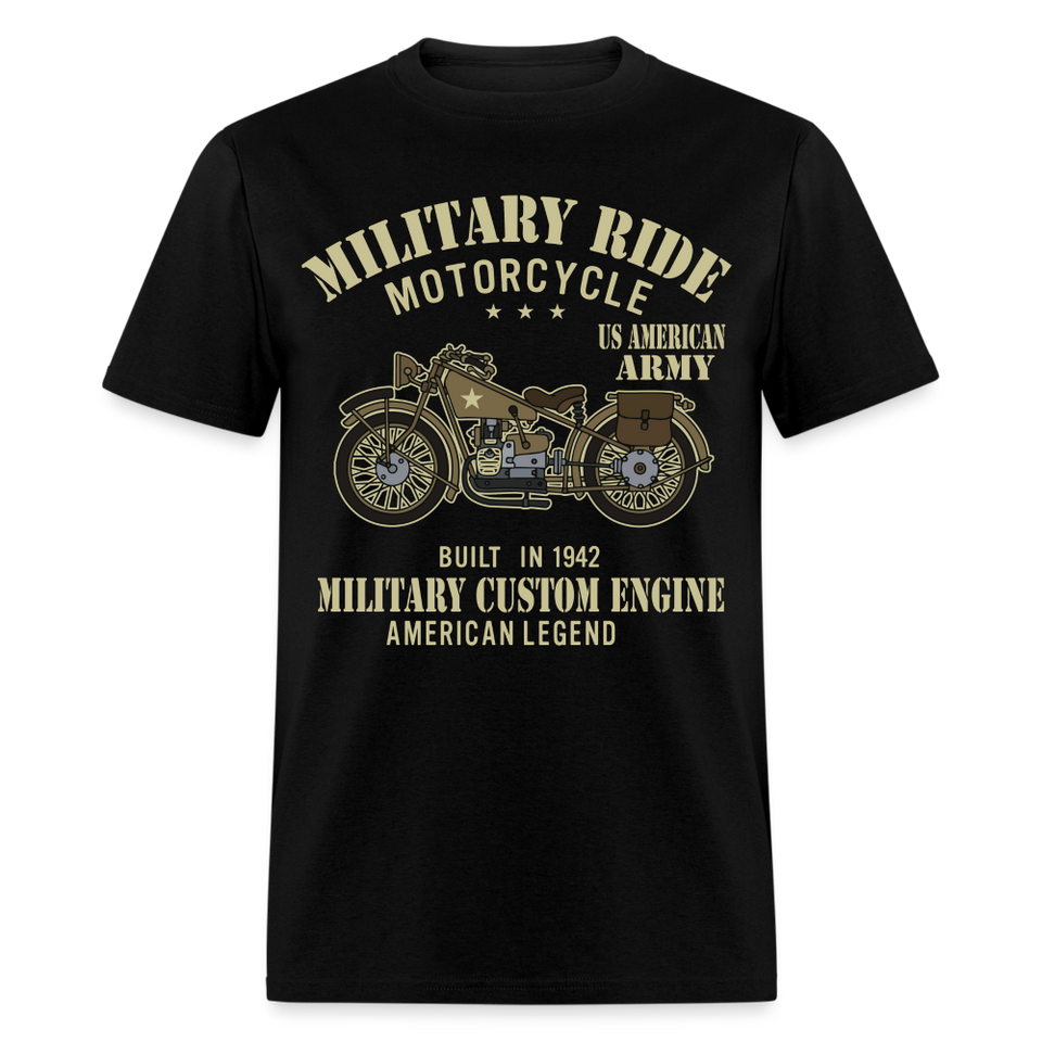 Military Bikers shirt Motorbike Motorcycling US Army USA T-Shirt size S-6XL - black
