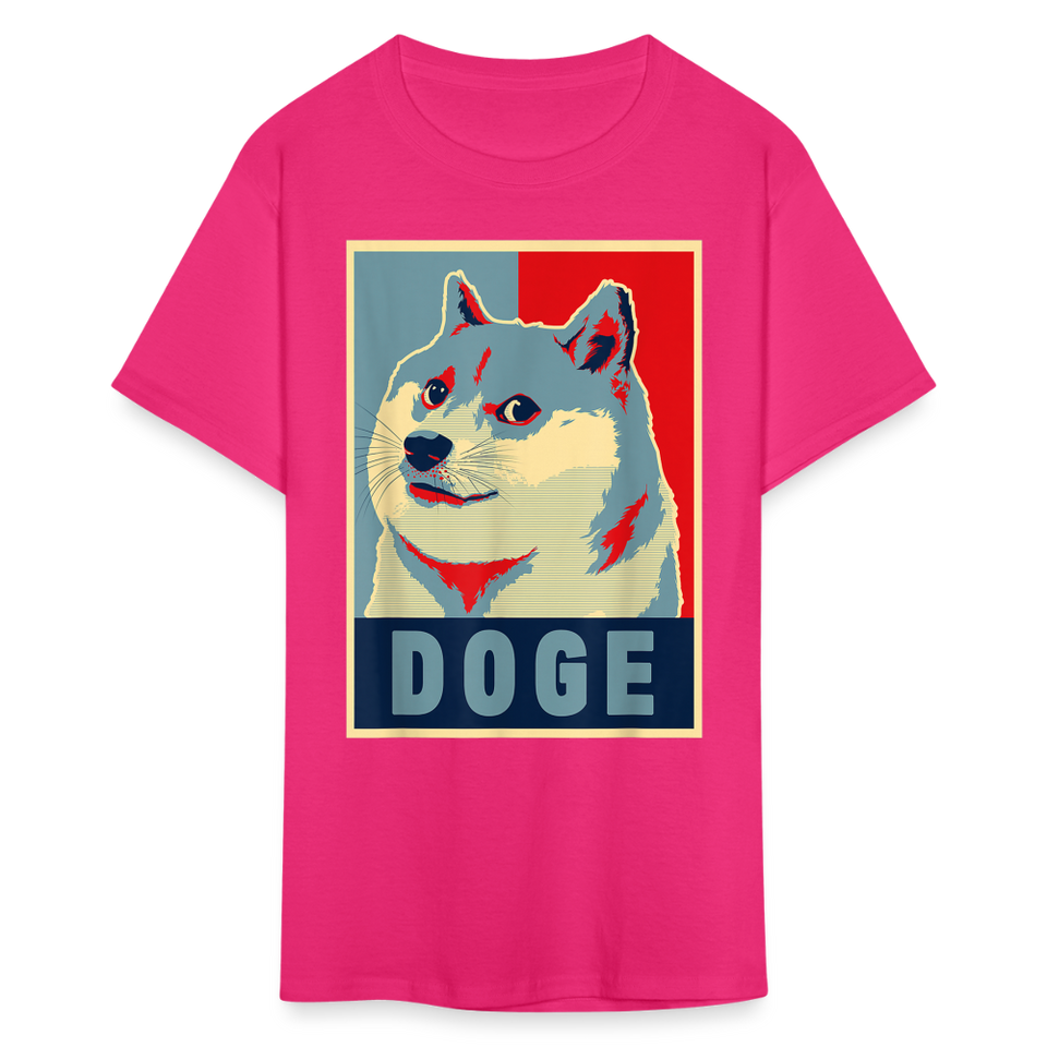 Dogecoin T Shirt Tee Wallstreetbets Doge Coin Crypto Bitcoin T-Shirt Size S-6XL - fuchsia