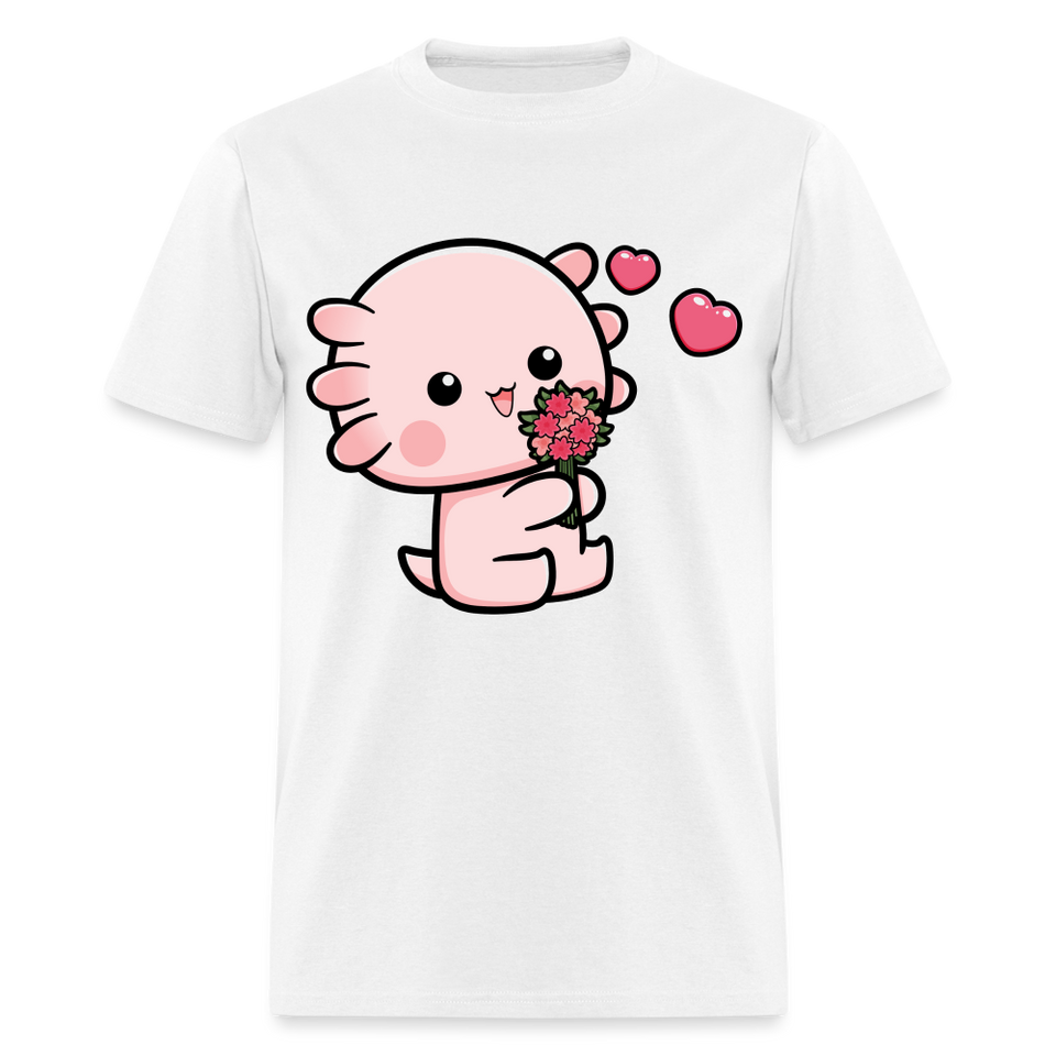 Cute Axolotl Lover Shirt Kawaii Pastel Goth Japan Anime Comic Lovely T-Shirt - white