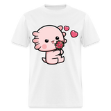 Cute Axolotl Lover Shirt Kawaii Pastel Goth Japan Anime Comic Lovely T-Shirt - white