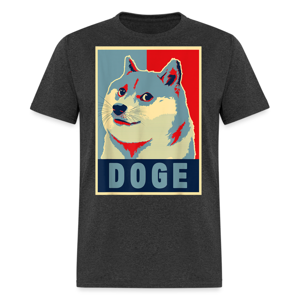 Dogecoin T Shirt Tee Wallstreetbets Doge Coin Crypto Bitcoin T-Shirt Size S-6XL - heather black