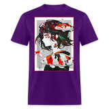 Anime Girl Cute Japanese Aesthetic shirt Anime Tee Otaku Fish Waifu Gift T-Shirt - purple