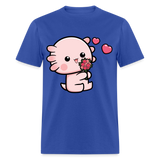 Cute Axolotl Lover Shirt Kawaii Pastel Goth Japan Anime Comic Lovely T-Shirt - royal blue