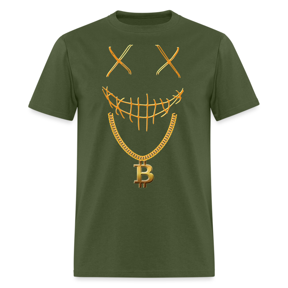 Bitcoin Crypto shirt Cryptocurrency BTC T-Shirt Size S-6XL - military green