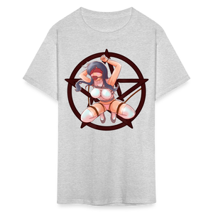 Anime Bondage BDSM shirt Manga Anime Waifu japanese Girl Ahegao T-Shirt - heather gray