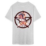 Anime Bondage BDSM shirt Manga Anime Waifu japanese Girl Ahegao T-Shirt - heather gray