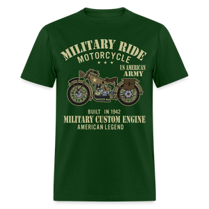 Military Bikers shirt Motorbike Motorcycling US Army USA T-Shirt size S-6XL - forest green