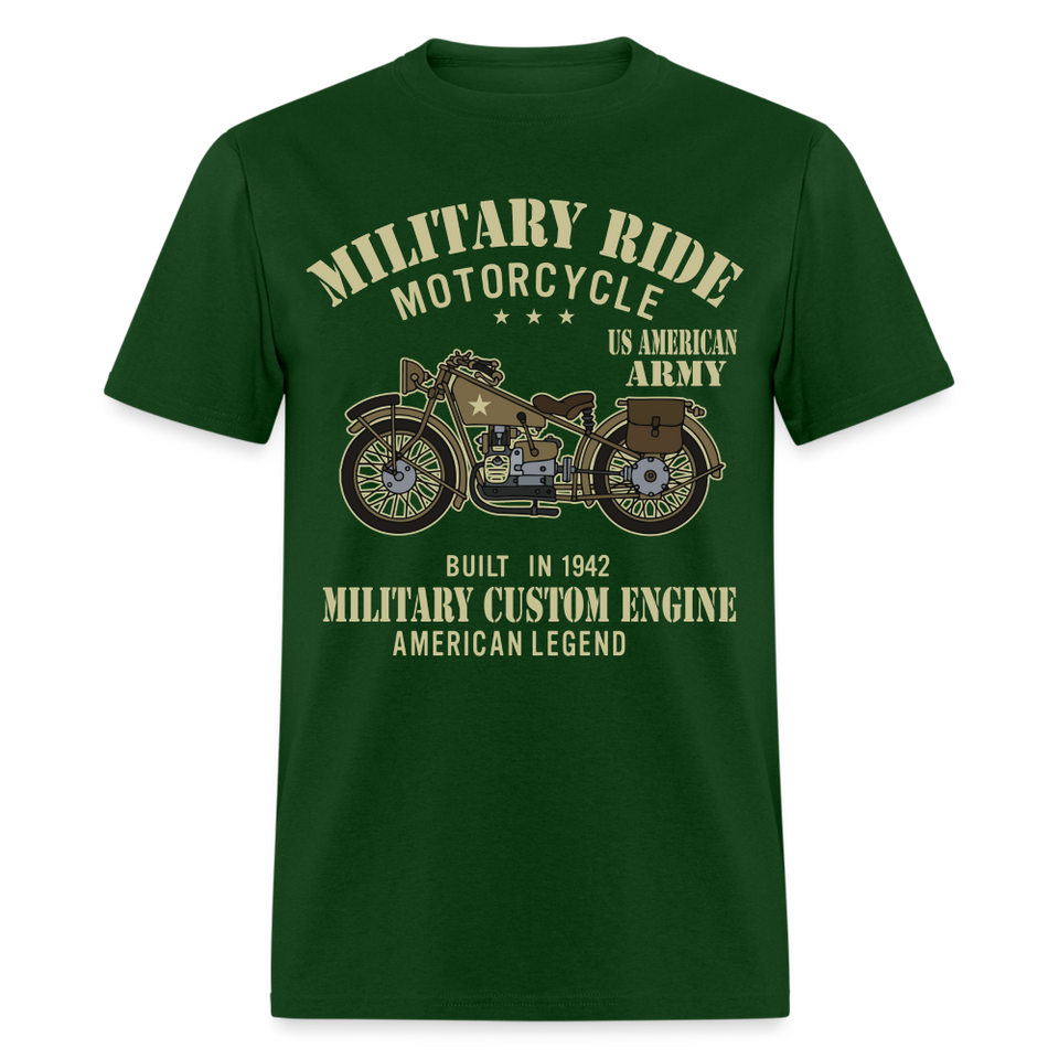 Military Bikers shirt Motorbike Motorcycling US Army USA T-Shirt size S-6XL - forest green