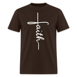 Stand in Faith Shirt - Cross Tee of Peace & Justice T-Shirt | Size S-6XL - brown