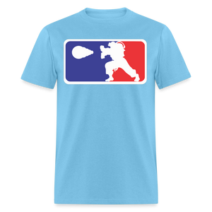 Classic Arcade shirt Video Game Retro Gamer Kung Fu Fighter Martial Arts T-Shirt - aquatic blue