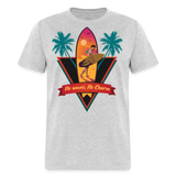 No Waves No Charm shirt Ocean Beach Surfing Lover Sunset T-Shirt Size S-6XL - heather gray