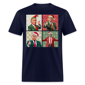 Christmas Trump shirt I'll be home for Christmas 45 47 2024 T-shirt size S-6XL - navy