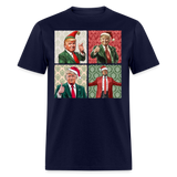 Christmas Trump shirt I'll be home for Christmas 45 47 2024 T-shirt size S-6XL - navy
