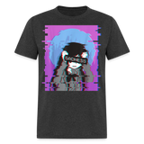 Sad Anime Emo Girl - Japanese Aesthetic Vaporwave Anime Otaku Sadness T-Shirt - heather black