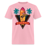 No Waves No Charm shirt Ocean Beach Surfing Lover Sunset T-Shirt Size S-6XL - pink