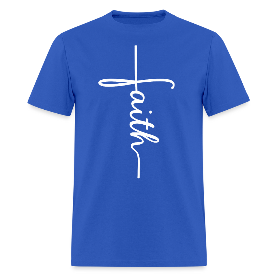 Stand in Faith Shirt - Cross Tee of Peace & Justice T-Shirt | Size S-6XL - royal blue