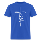 Stand in Faith Shirt - Cross Tee of Peace & Justice T-Shirt | Size S-6XL - royal blue